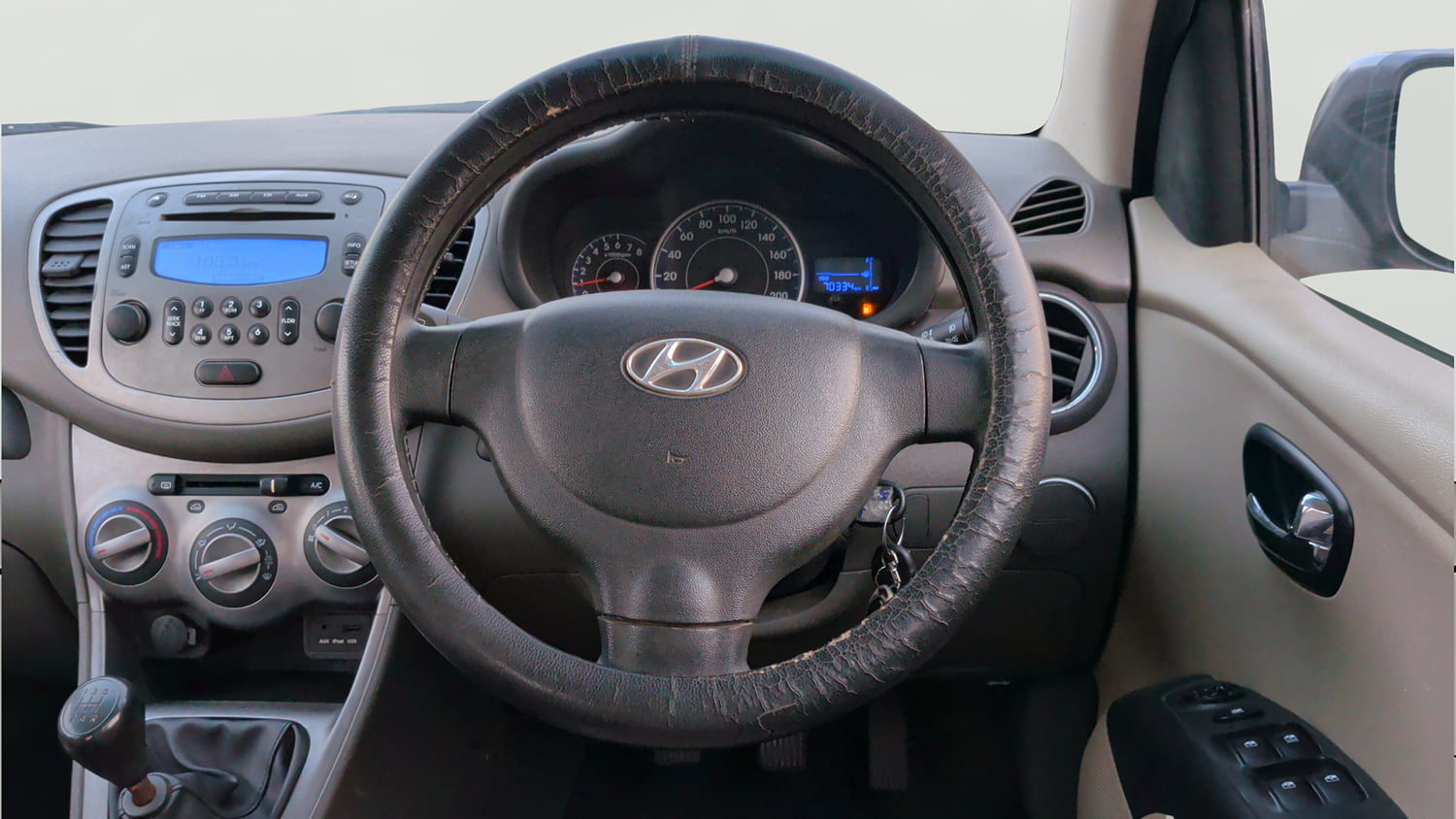 Used 2012 Hyundai i10 Sportz 1.2 Kappa2 Petrol Manual interior STEERING VIEW