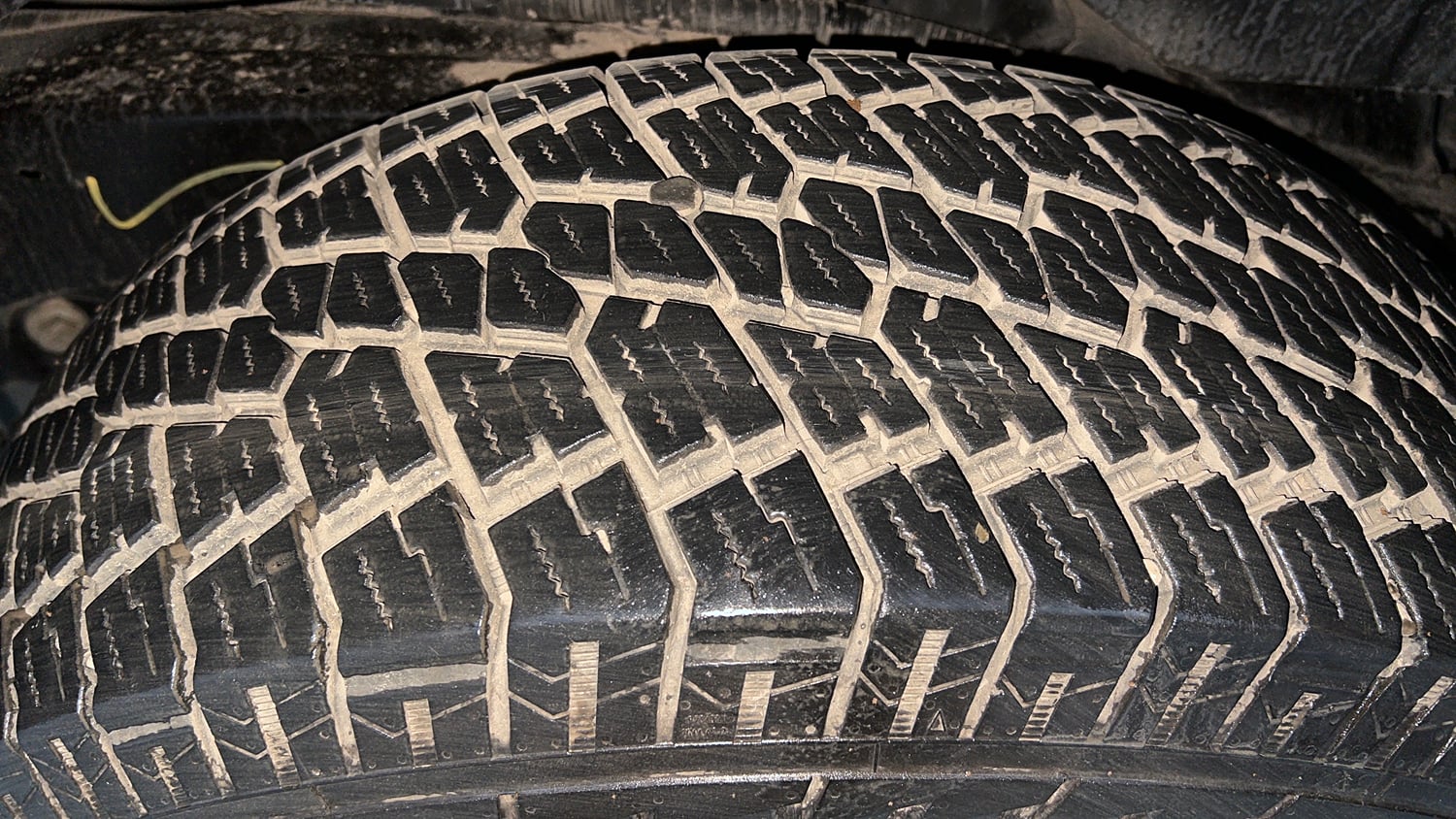 Used 2024 Mahindra Thar LX Hard Top Diesel MT RWD Diesel Manual tyres LEFT REAR TYRE TREAD VIEW