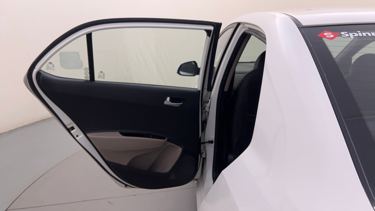 Used 2015 Hyundai Xcent SX 1.2 (O) Petrol Manual interior LEFT REAR DOOR OPEN VIEW