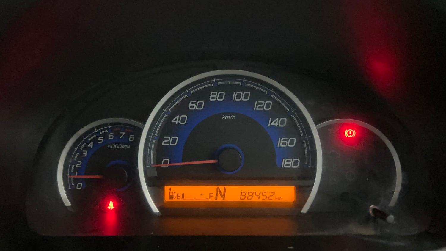 Used 2017 Maruti Suzuki Wagon R 1.0 VXI AMT (O) Petrol Automatic interior CLUSTERMETER VIEW