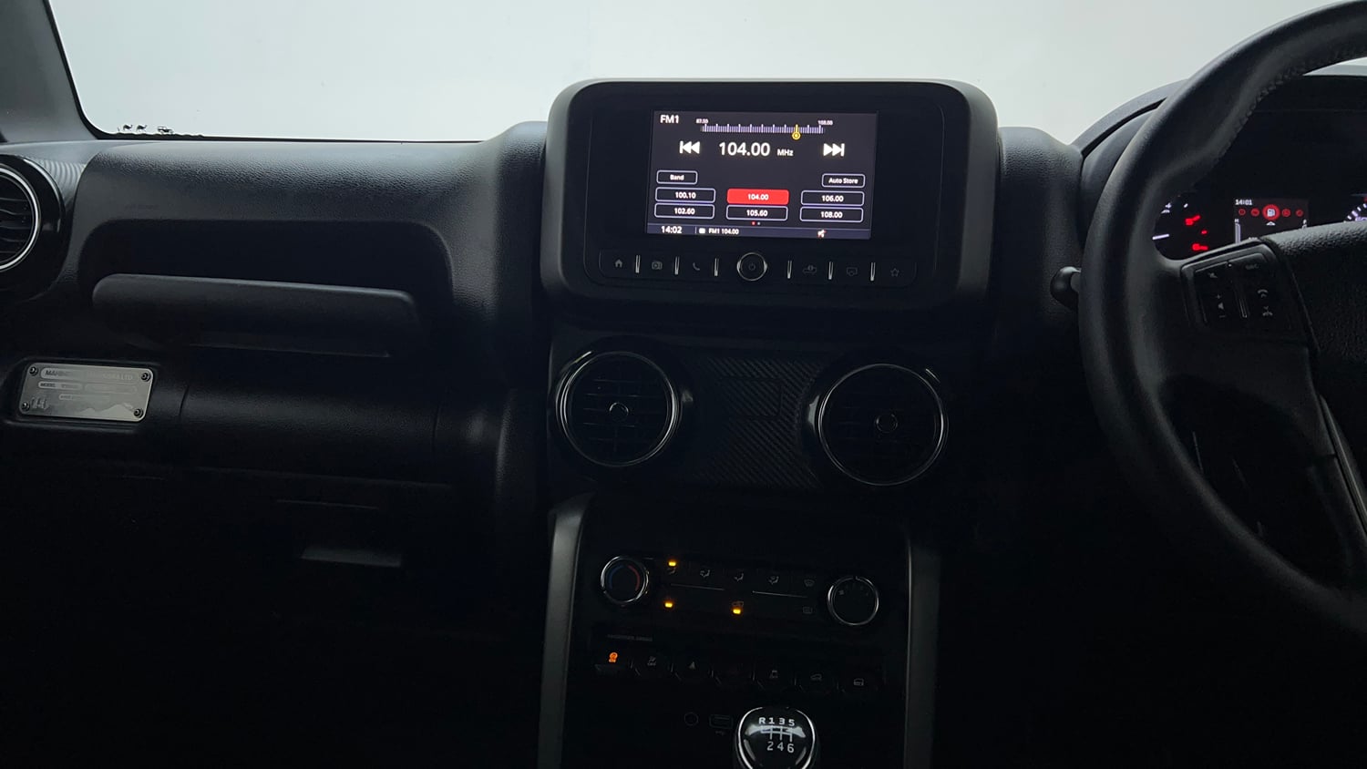 Used 2024 Mahindra Thar LX Hard Top Diesel MT RWD Diesel Manual interior MUSIC SYSTEM & AC CONTROL VIEW