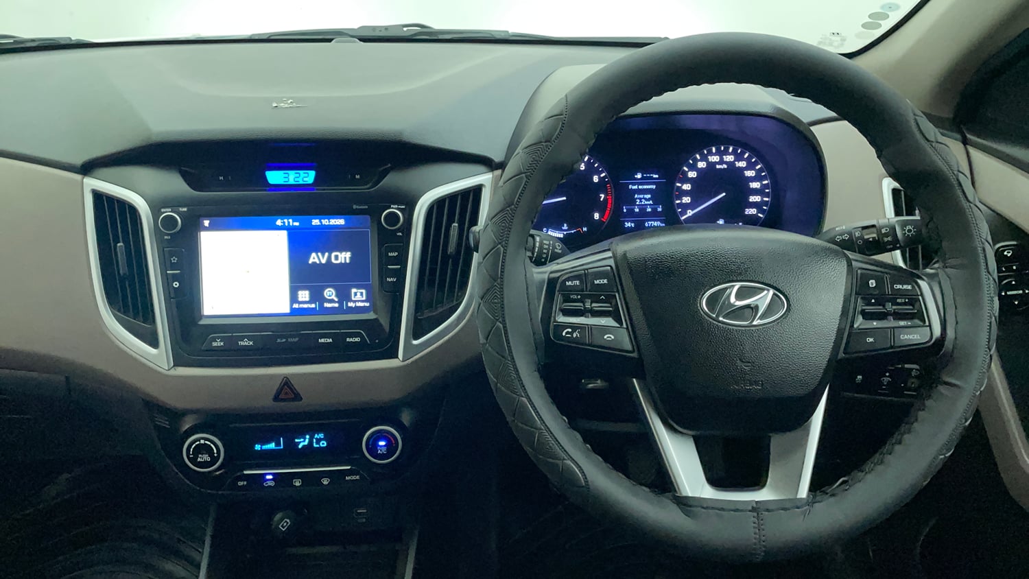 Used 2019 Hyundai Creta SX 1.6 (O) Petrol Petrol Manual interior STEERING VIEW