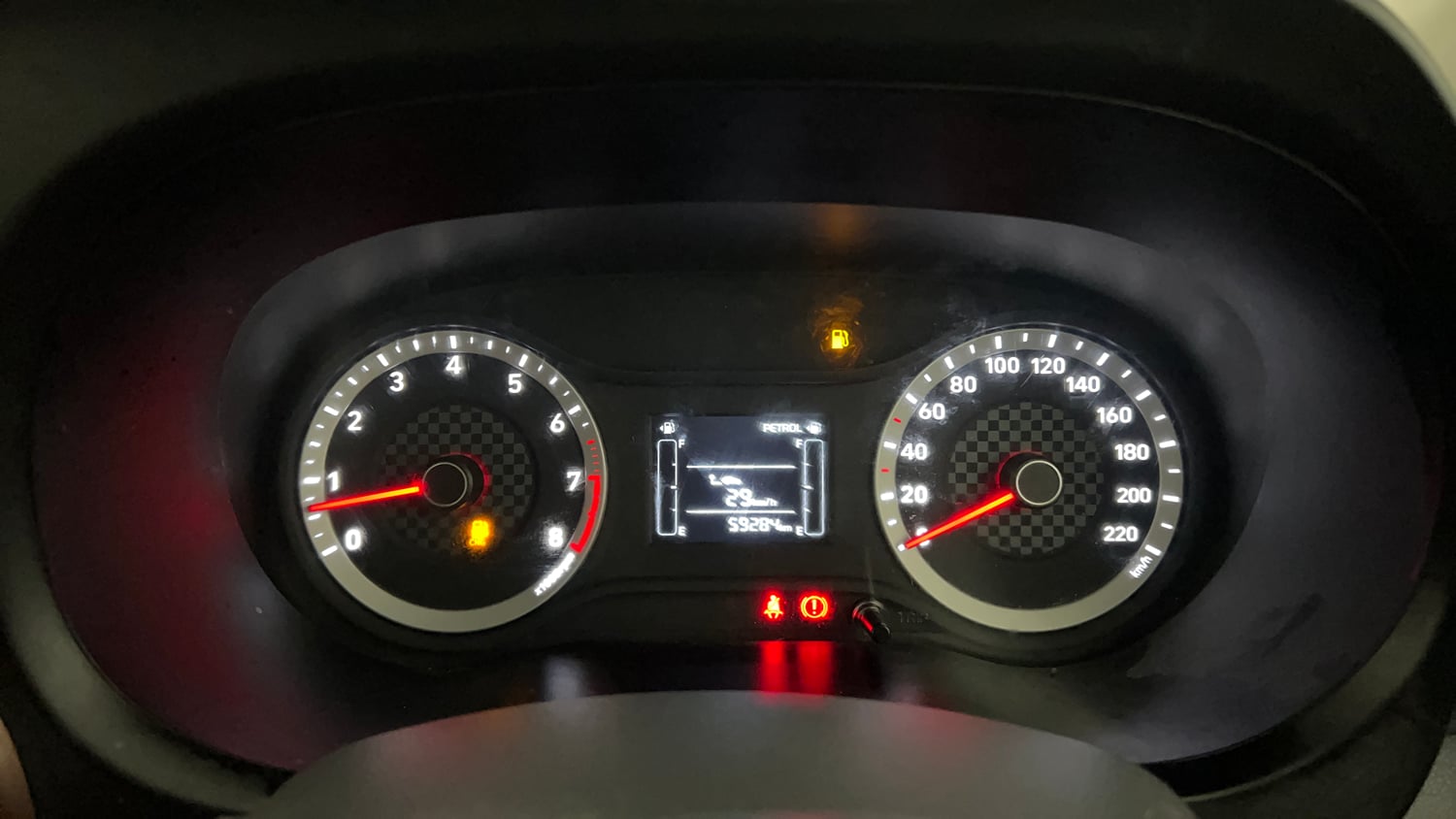 Used 2022 Hyundai Aura S 1.2 CNG Cng Manual interior CLUSTERMETER VIEW