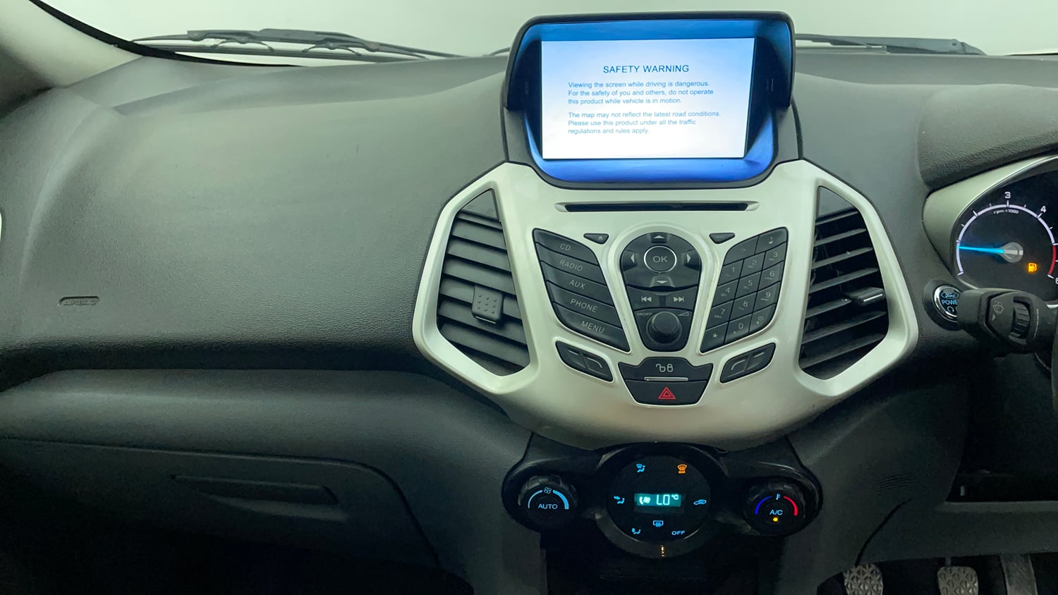 Used 2017 Ford EcoSport Titanium 1.5L TDCi Diesel Manual interior MUSIC SYSTEM & AC CONTROL VIEW