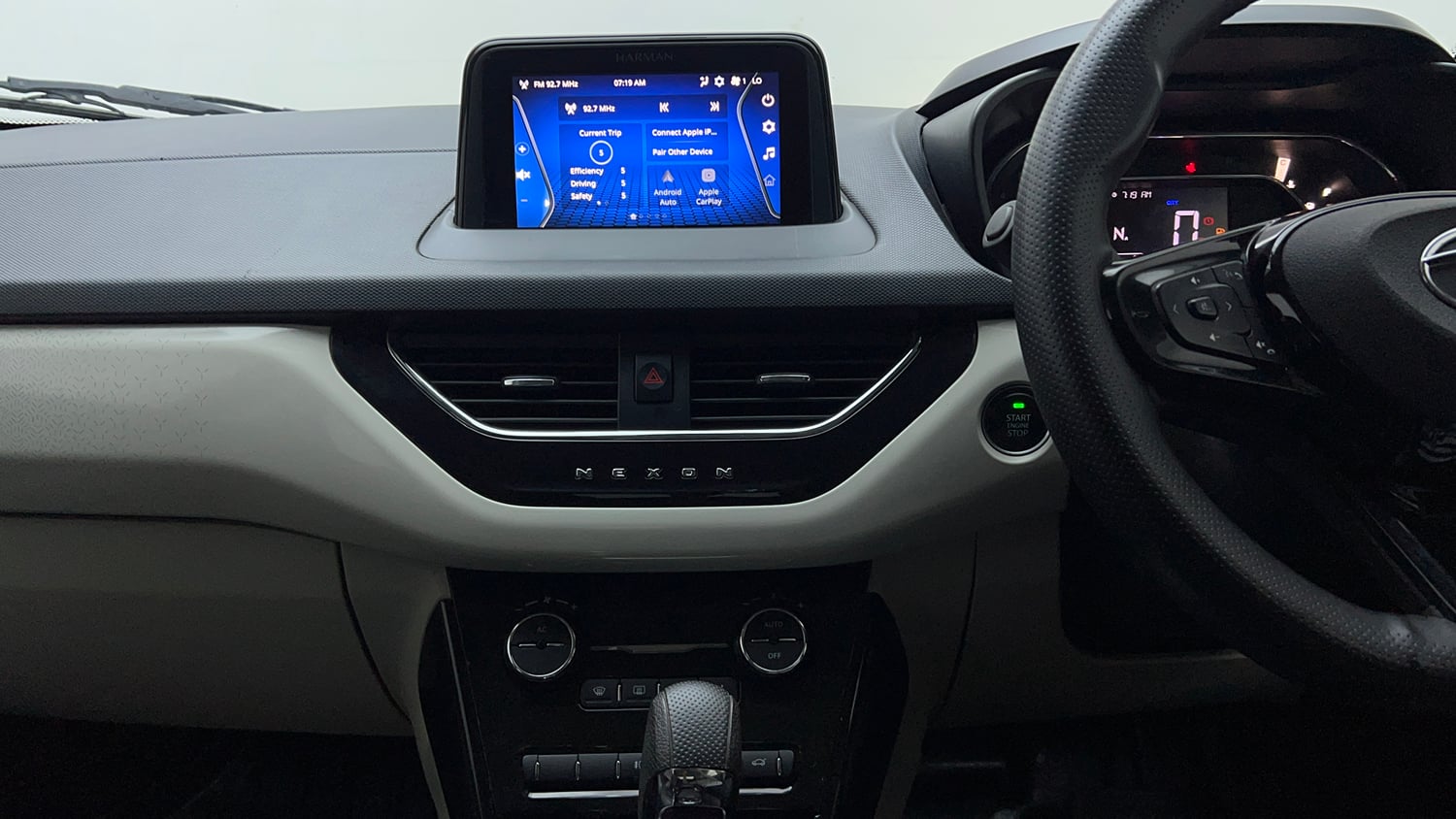 Used 2022 Tata Nexon XZA Plus Petrol Automatic interior MUSIC SYSTEM & AC CONTROL VIEW