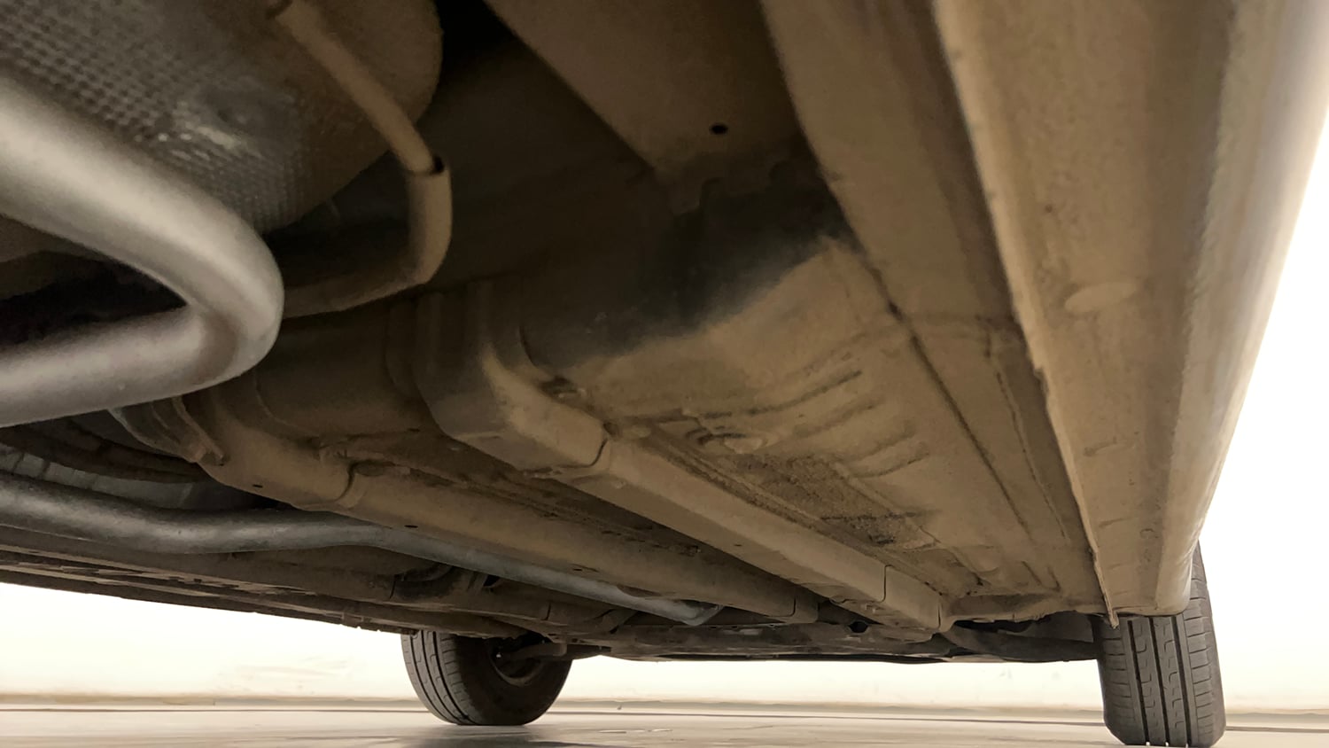 Used 2015 Hyundai Elite i20 Sportz 1.2 Petrol Manual extra REAR RIGHT UNDERBODY VIEW