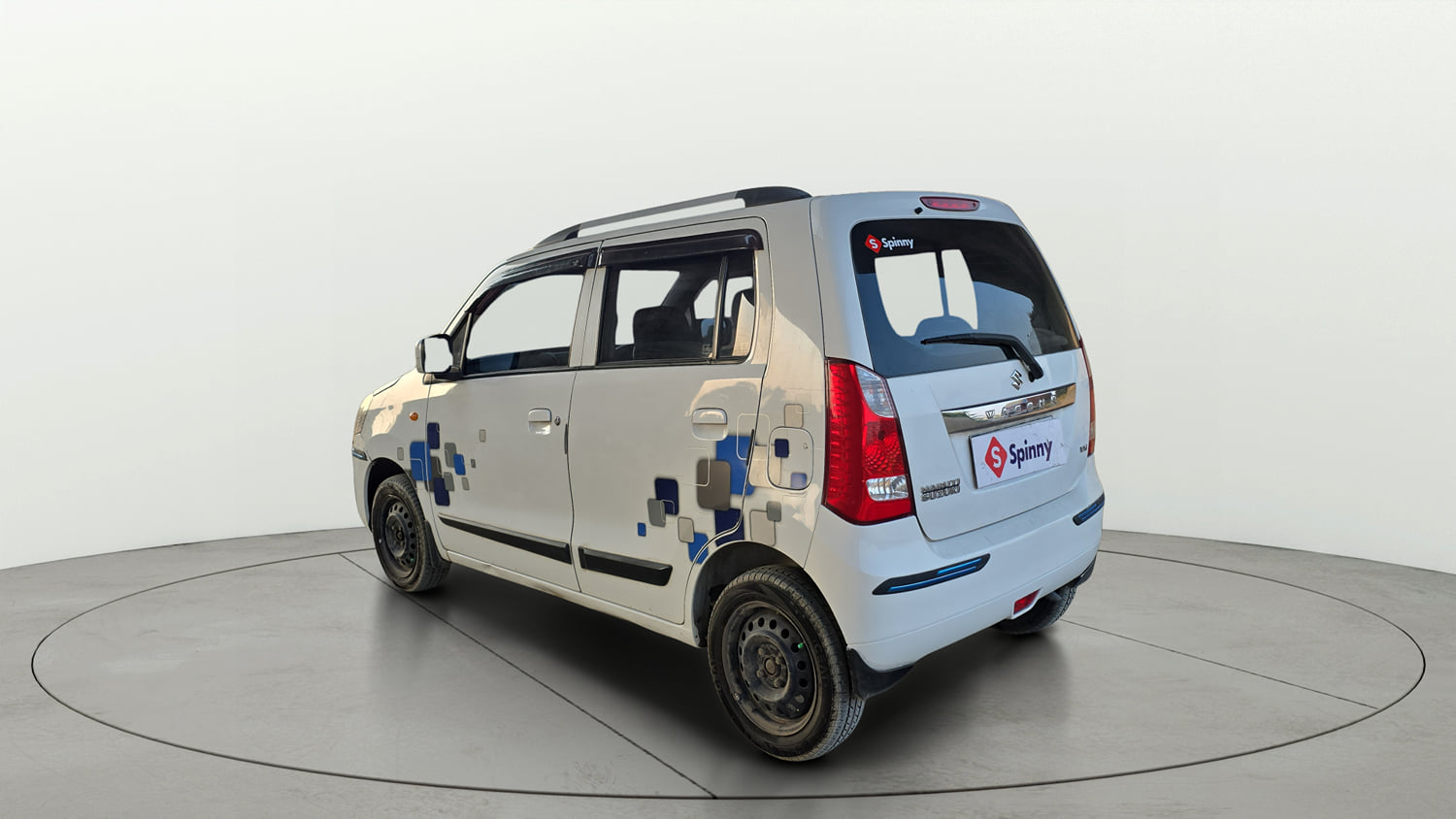 Used 2015 Maruti Suzuki Wagon R VXI Petrol Manual exterior LEFT REAR CORNER VIEW