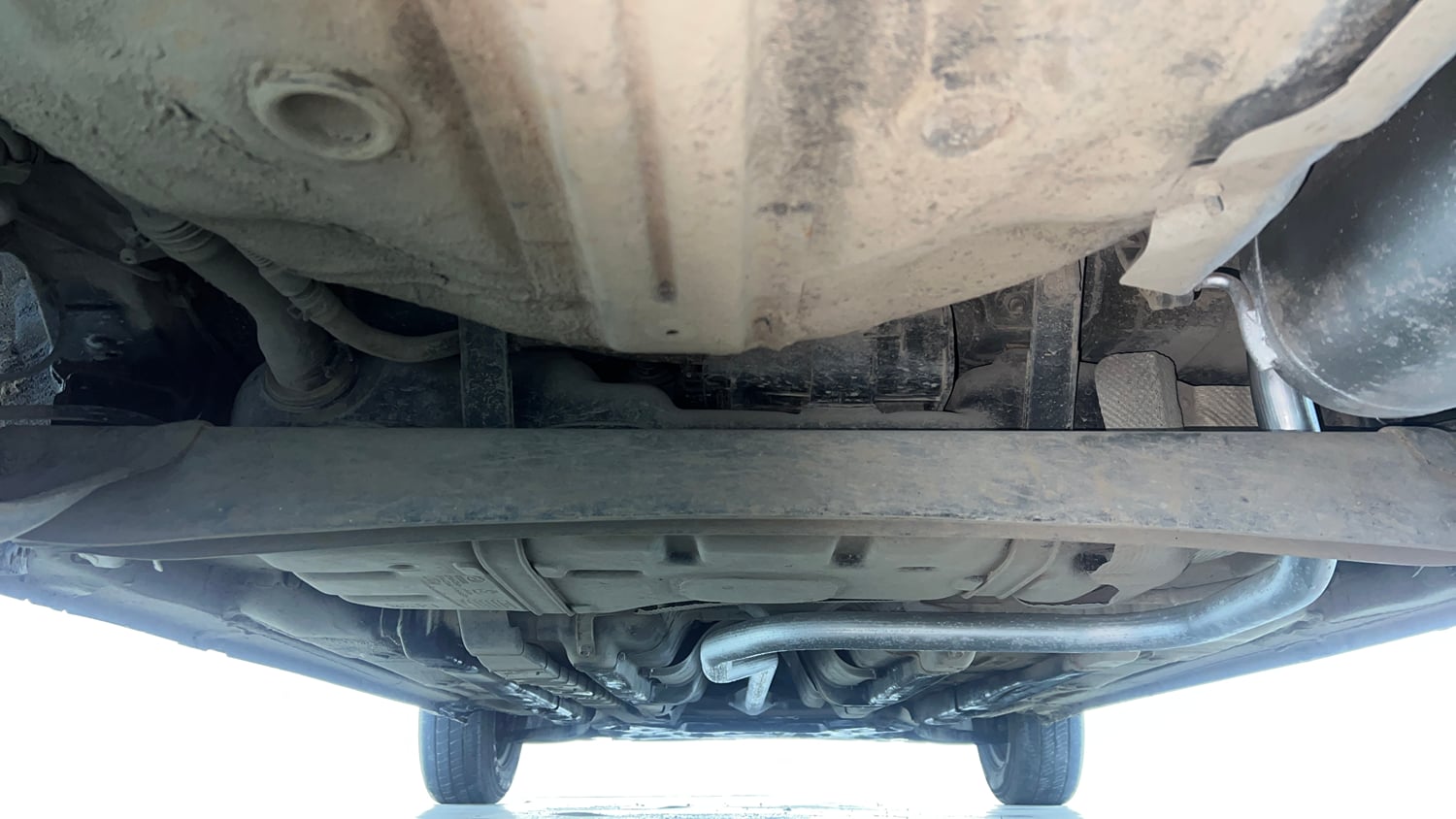 Used 2014 Hyundai Elite i20 Sportz 1.2 Petrol Manual extra REAR UNDERBODY VIEW (TAKEN FROM REAR)