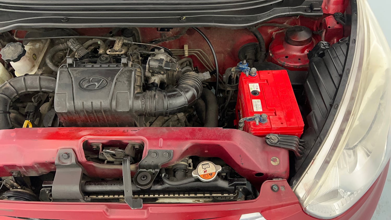 Used 2015 Hyundai Eon Era + Petrol Manual engine ENGINE LEFT SIDE VIEW