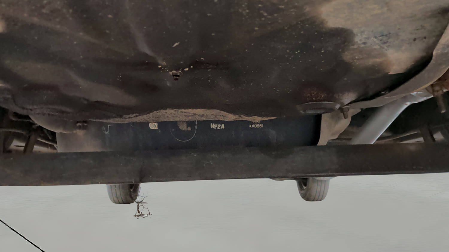 Used 2012 Hyundai i10 Sportz 1.2 Kappa2 Petrol Manual extra REAR UNDERBODY VIEW (TAKEN FROM REAR)