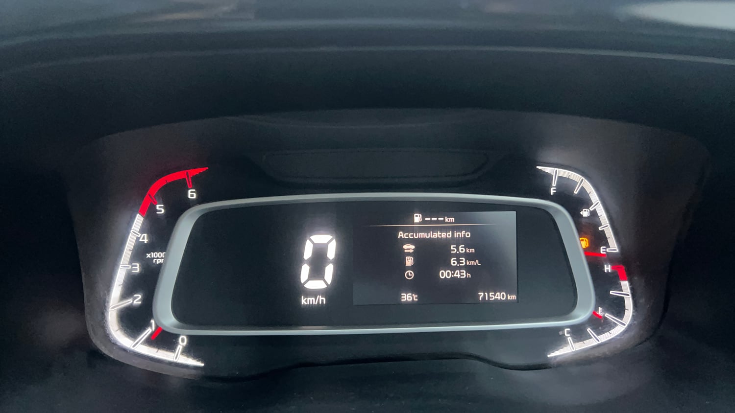 Used 2021 Kia Sonet GTX Plus 1.5 Diesel Manual interior CLUSTERMETER VIEW