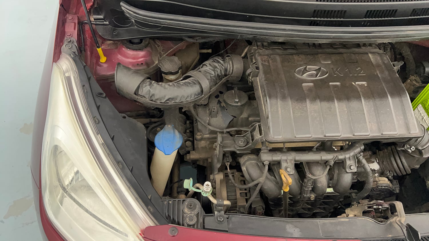 Used 2016 Hyundai Grand i10 Sportz 1.2 Kappa VTVT Petrol Manual engine ENGINE RIGHT SIDE VIEW