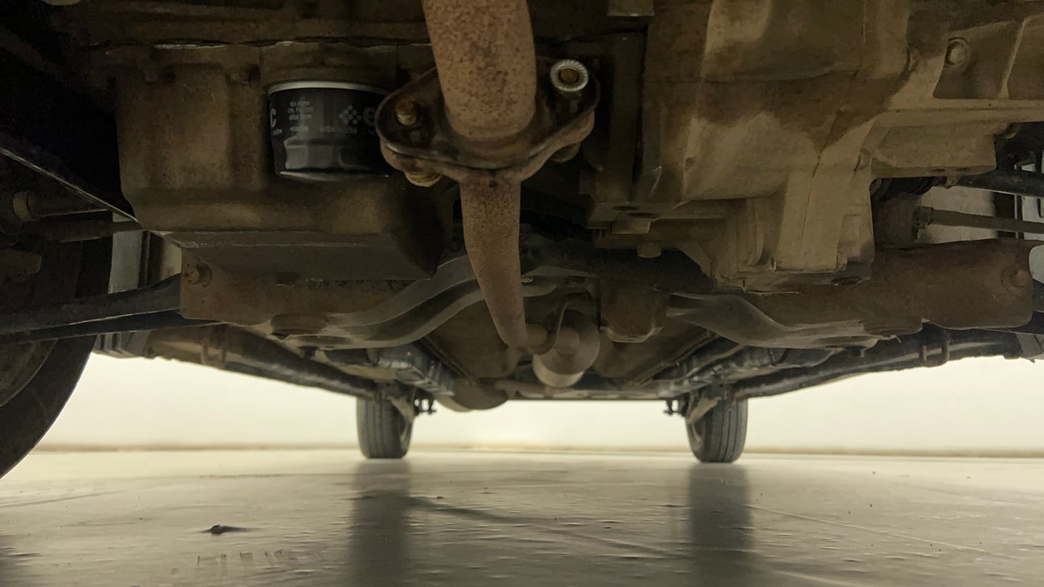 Used 2012 Maruti Suzuki Wagon R 1.0 VXI Petrol + CNG (Outside Fitted) Cng Manual extra FRONT LEFT UNDERBODY VIEW