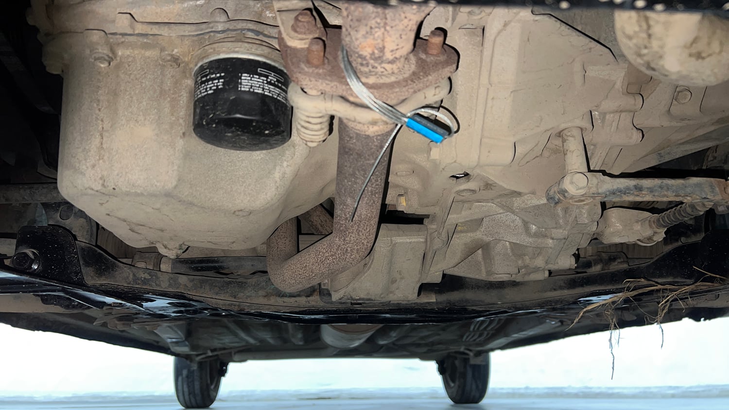 Used 2023 Maruti Suzuki Wagon R VXI 1.0 CNG Cng Manual extra FRONT LEFT UNDERBODY VIEW