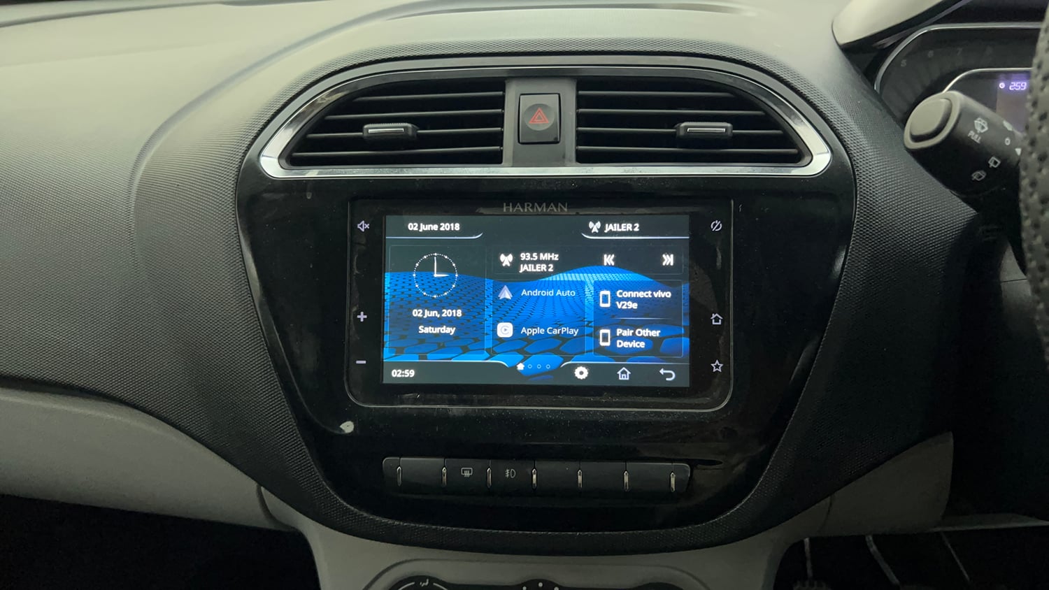 Used 2021 Tata Tiago XZ Petrol Manual interior MUSIC SYSTEM & AC CONTROL VIEW