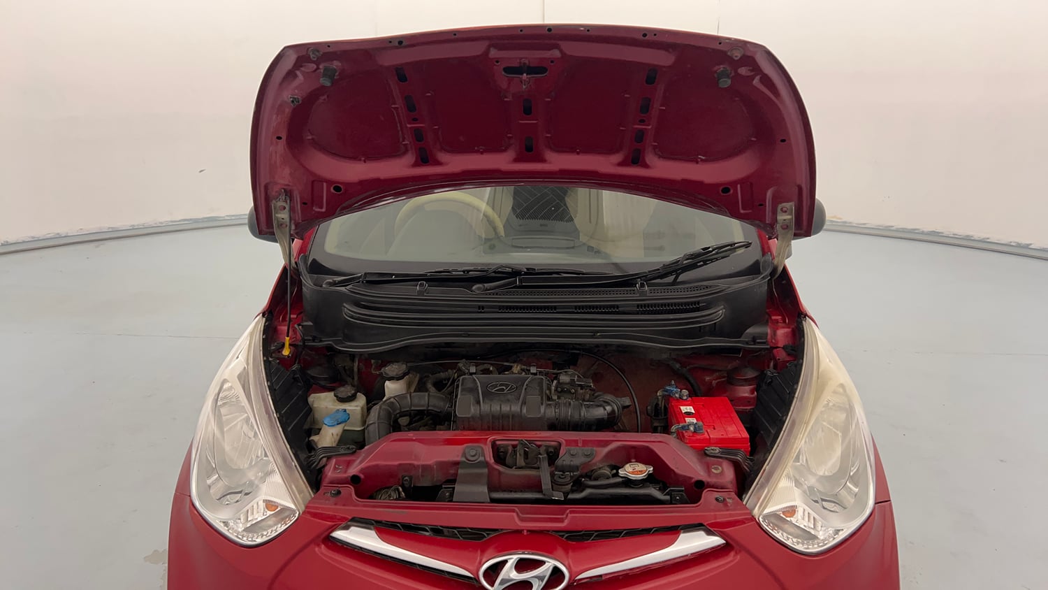 Used 2015 Hyundai Eon Era + Petrol Manual engine ENGINE & BONNET OPEN FRONT VIEW