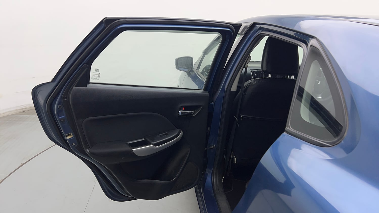 Used 2016 Maruti Suzuki Baleno Delta 1.2 AT Petrol Automatic interior LEFT REAR DOOR OPEN VIEW