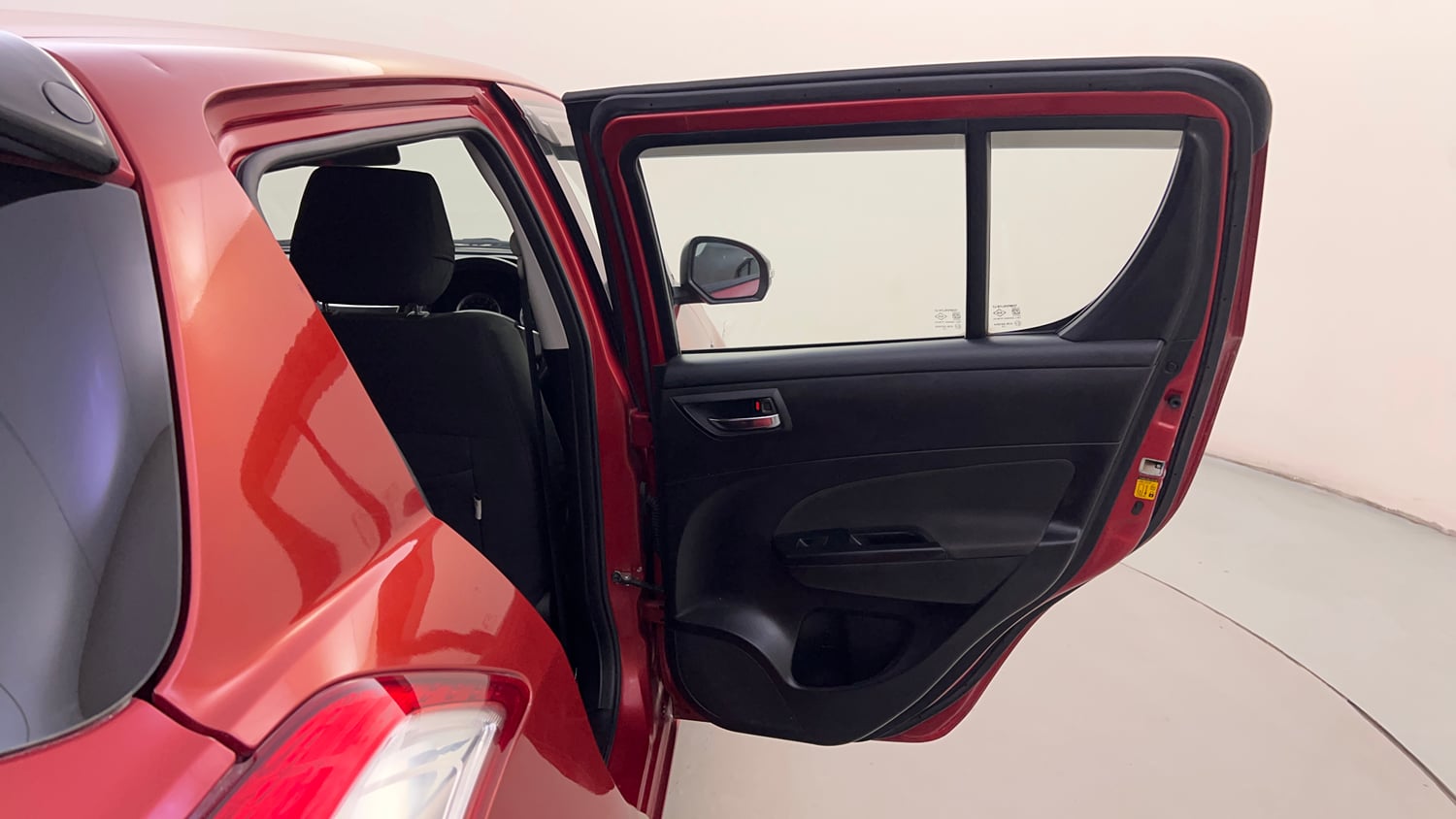 Used 2012 Maruti Suzuki Swift VXi Petrol Manual interior RIGHT REAR DOOR OPEN VIEW
