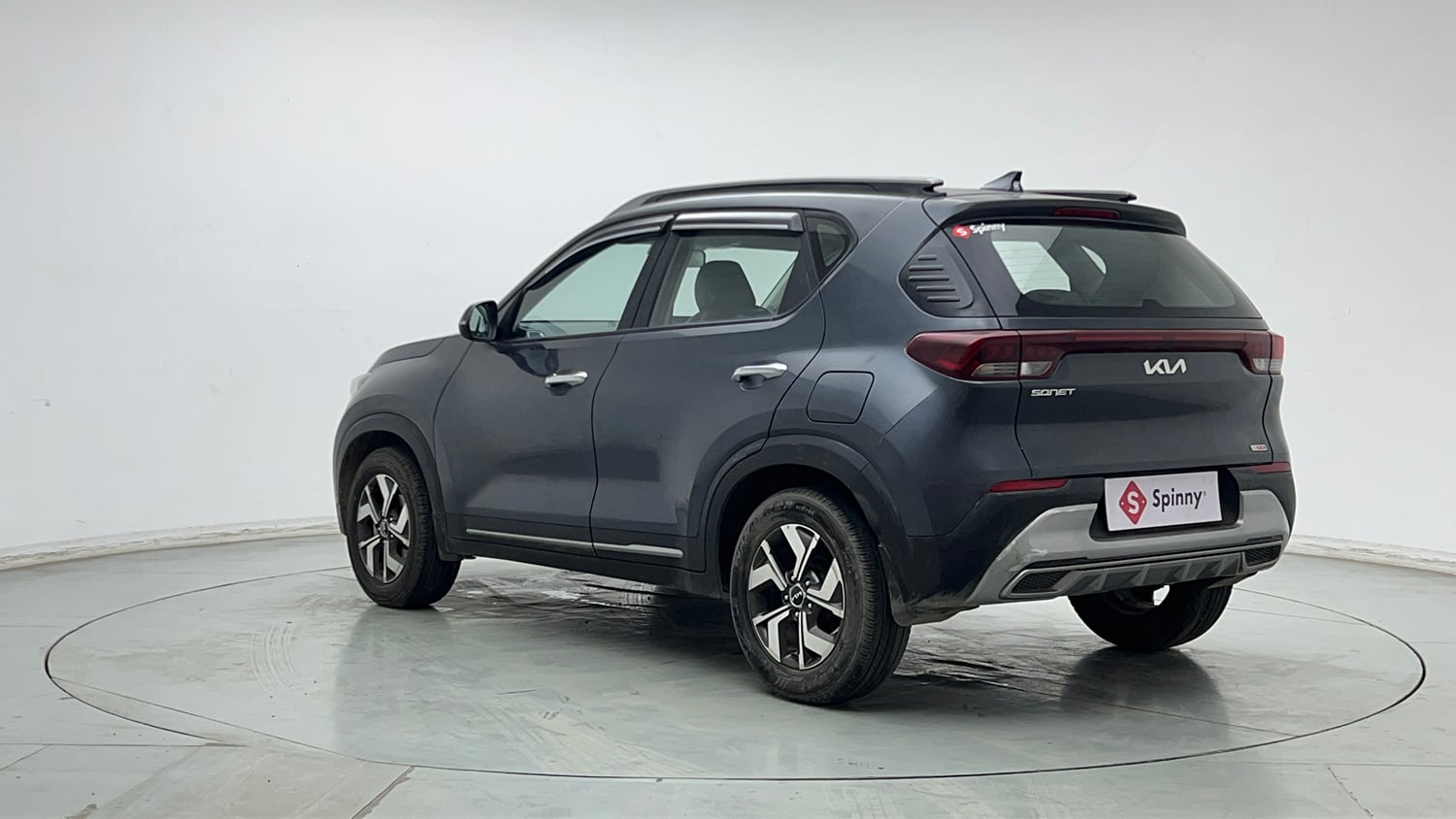 Used 2023 Kia Sonet HTX 1.0 Turbo Petrol DCT Petrol Automatic exterior LEFT REAR CORNER VIEW