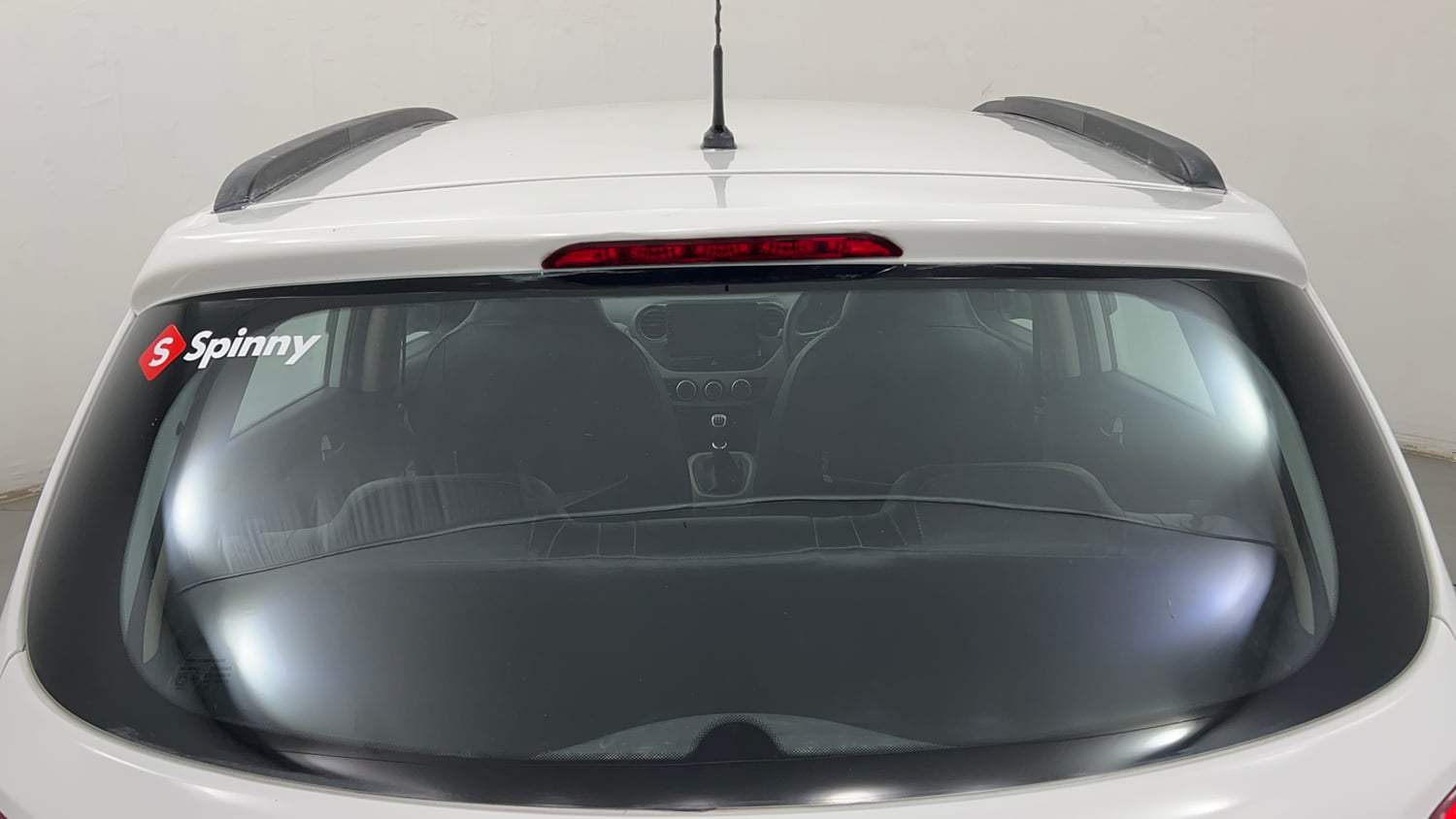 Used 2015 Hyundai Grand i10 Sportz 1.2 Kappa VTVT Petrol Manual exterior BACK WINDSHIELD VIEW