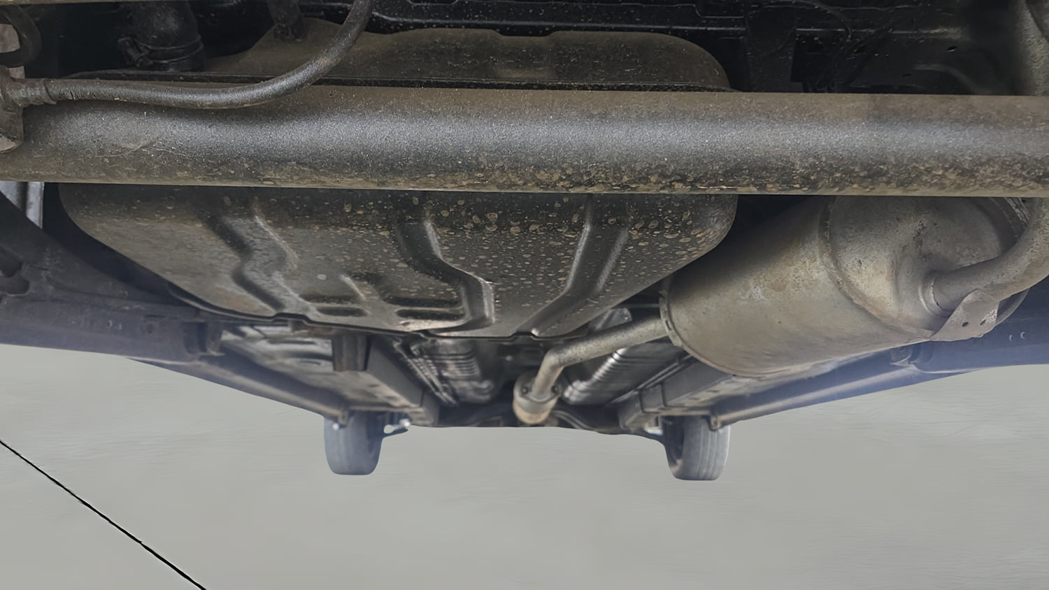 Used 2017 Maruti Suzuki Wagon R VXI Petrol Manual extra REAR UNDERBODY VIEW (TAKEN FROM REAR)