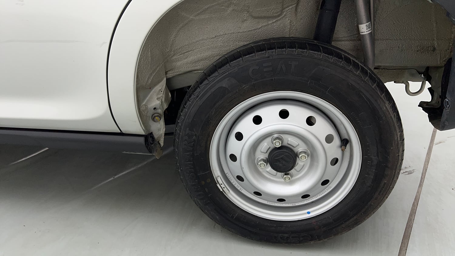 Used 2025 Maruti Suzuki S-Presso Lxi (O) Petrol Manual tyres LEFT REAR TYRE RIM VIEW