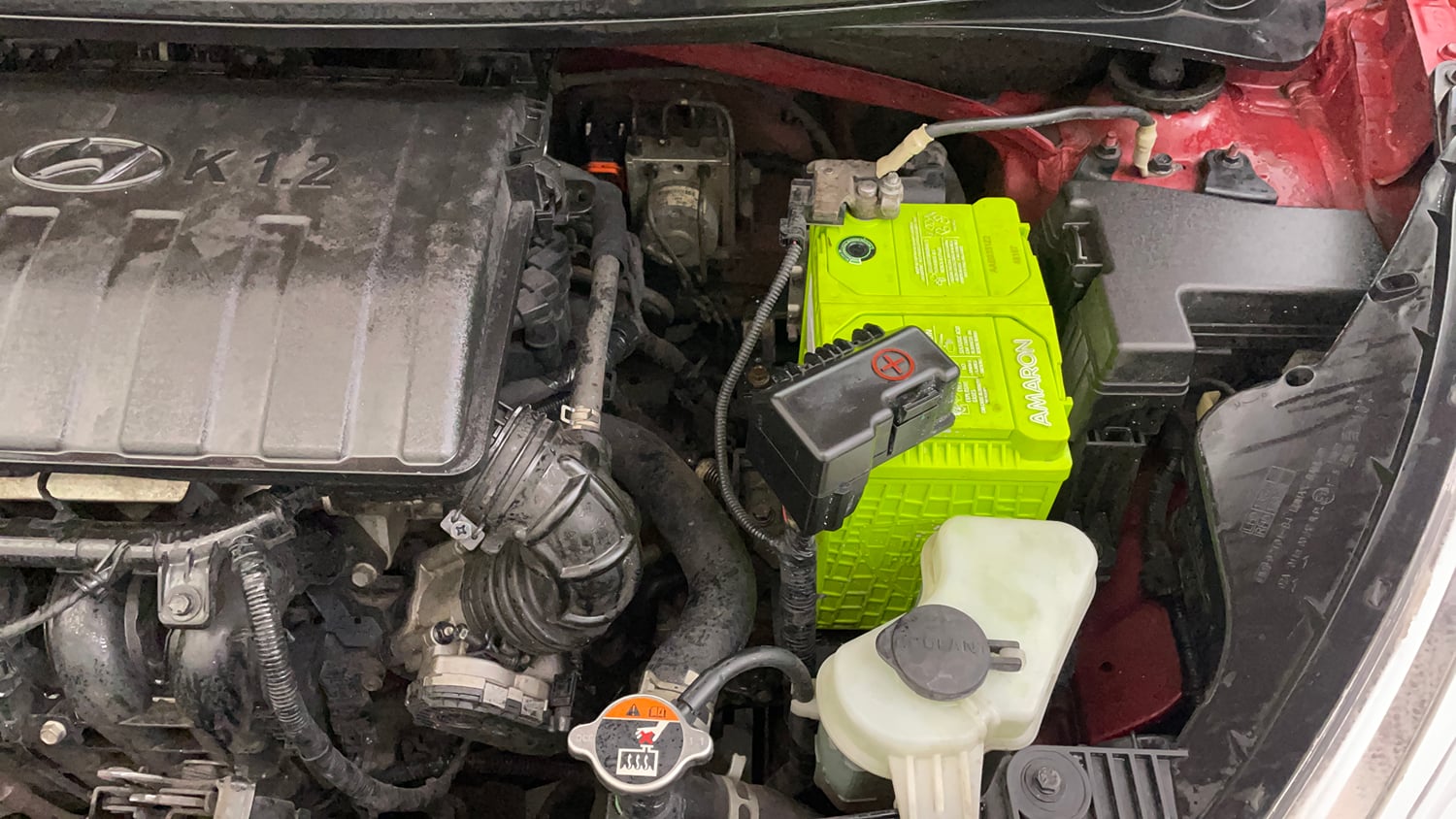 Used 2018 Hyundai Grand i10 Asta 1.2 Kappa VTVT Petrol Manual engine ENGINE LEFT SIDE VIEW
