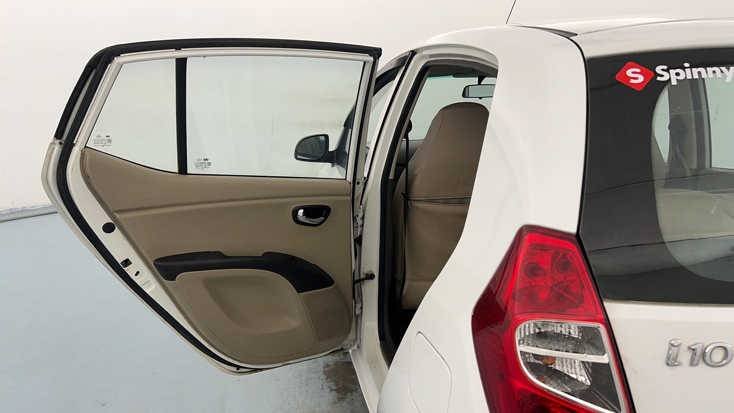 Used 2014 Hyundai i10 Sportz 1.1 iRDE2 Petrol Manual interior LEFT REAR DOOR OPEN VIEW