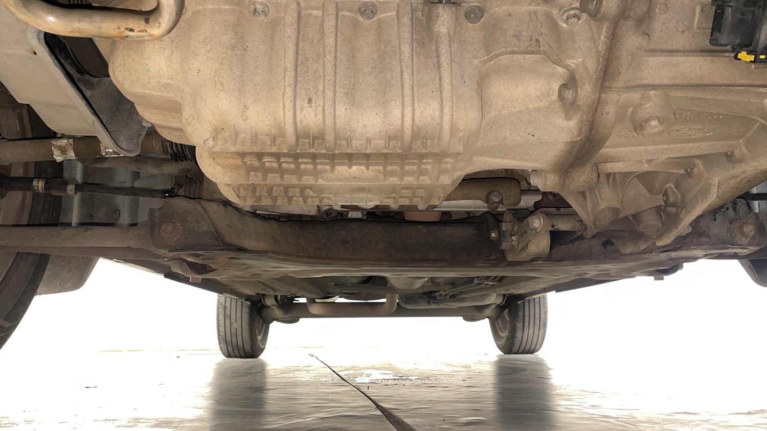 Used 2016 Ford EcoSport Titanium 1.5L Ti-VCT AT Petrol Automatic extra FRONT LEFT UNDERBODY VIEW
