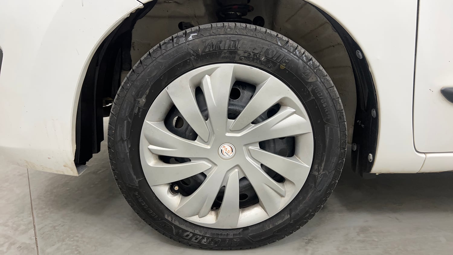 Used 2017 Maruti Suzuki Wagon R 1.0 VXI AMT (O) Petrol Automatic tyres LEFT FRONT TYRE RIM VIEW