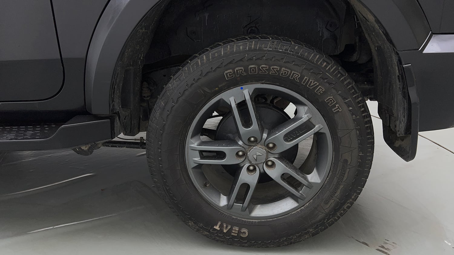 Used 2024 Mahindra Thar LX Hard Top Diesel MT RWD Diesel Manual tyres LEFT REAR TYRE RIM VIEW