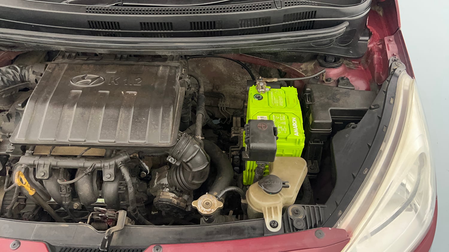 Used 2016 Hyundai Grand i10 Sportz 1.2 Kappa VTVT Petrol Manual engine ENGINE LEFT SIDE VIEW