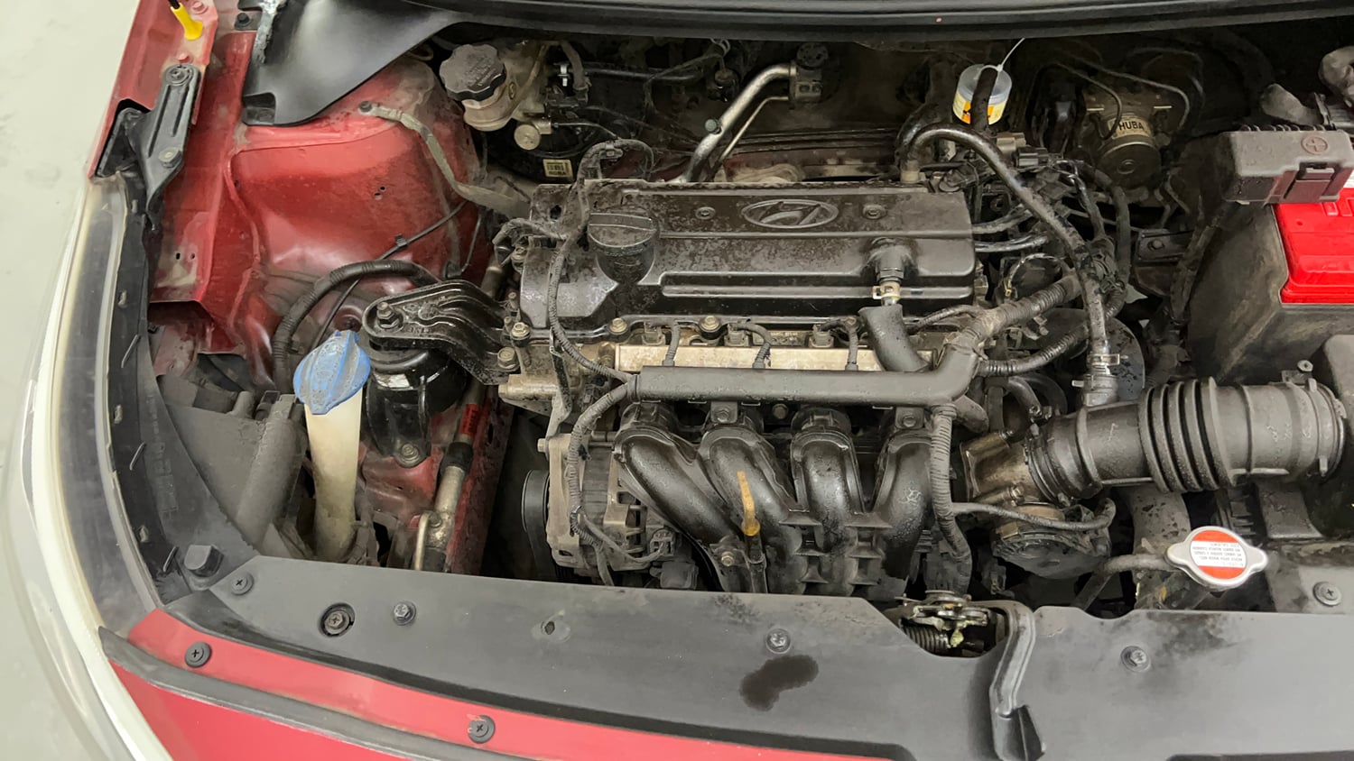 Used 2016 Hyundai Elite i20 Sportz 1.2 Petrol Manual engine ENGINE RIGHT SIDE VIEW