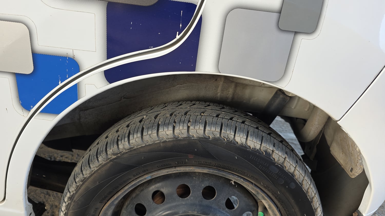 Used 2015 Maruti Suzuki Wagon R VXI Petrol Manual tyres LEFT REAR TYRE TREAD VIEW