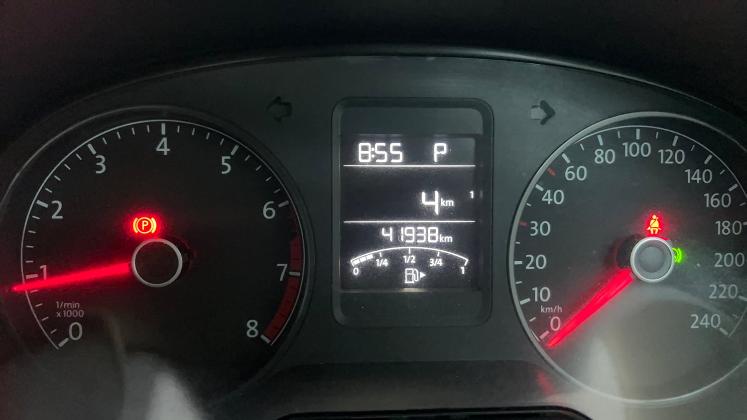 Used 2022 Volkswagen Vento Highline Plus 1.0L TSI Automatic Petrol Automatic interior CLUSTERMETER VIEW