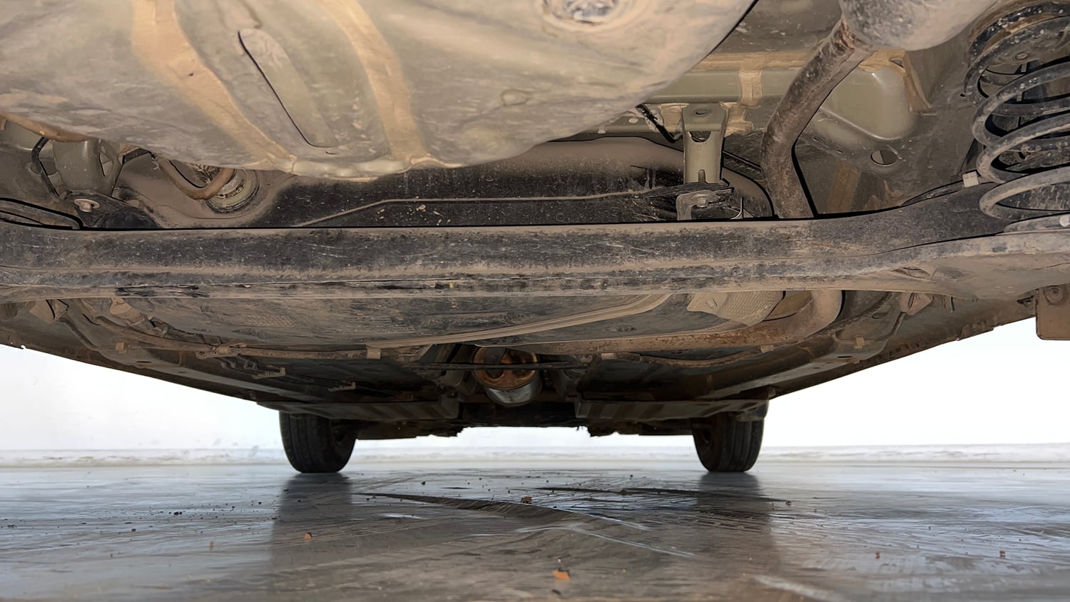 Used 2023 Maruti Suzuki Swift LXi Petrol Manual extra REAR UNDERBODY VIEW (TAKEN FROM REAR)