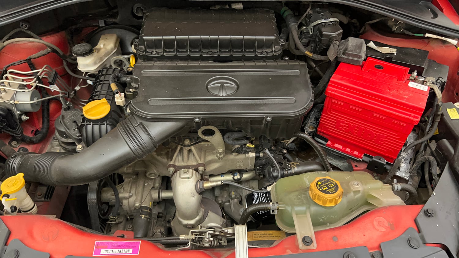 Used 2021 Tata Tiago XZ Petrol Manual engine ENGINE LEFT SIDE VIEW
