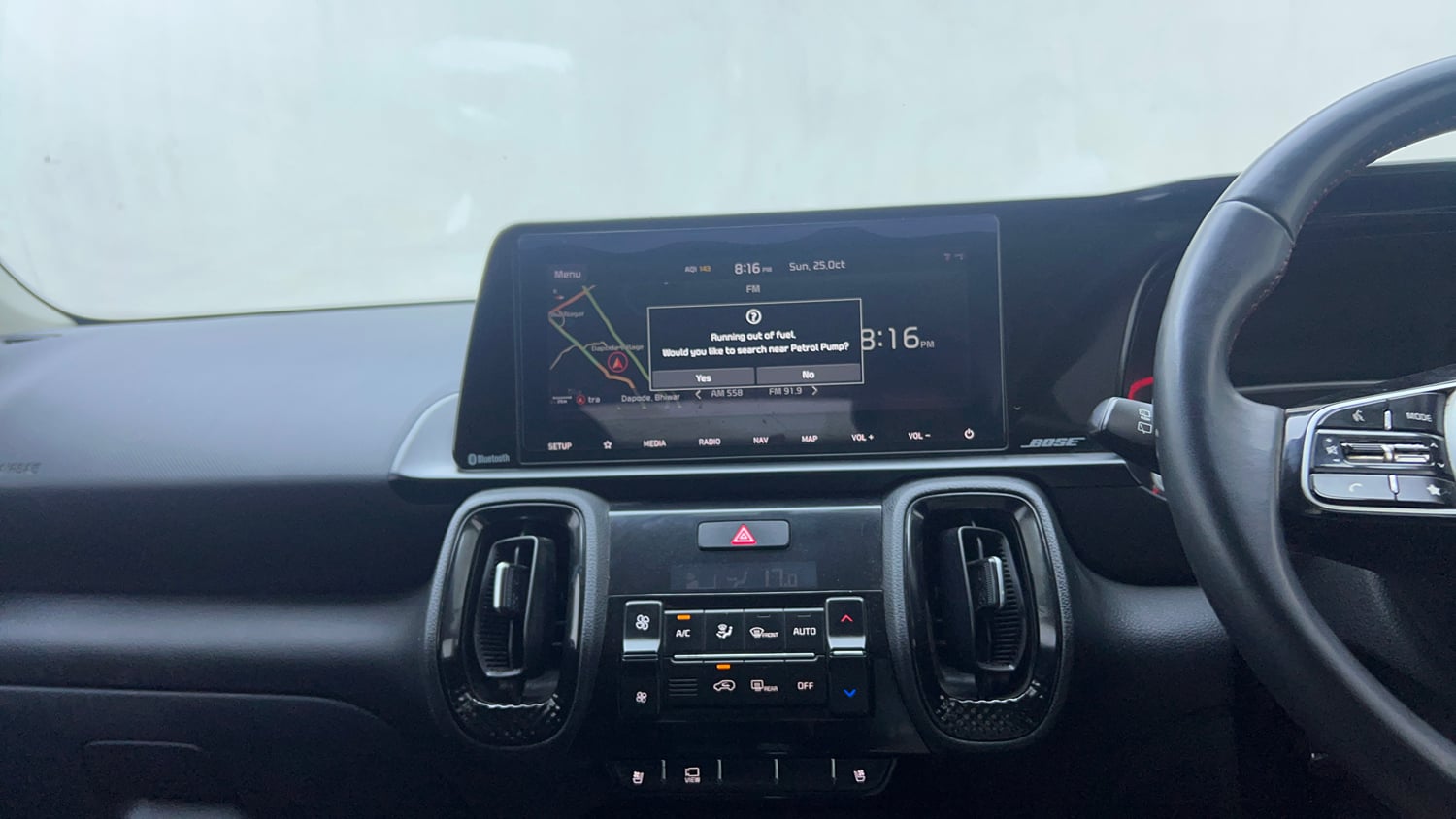 Used 2021 Kia Sonet GTX Plus 1.5 Diesel Manual interior MUSIC SYSTEM & AC CONTROL VIEW