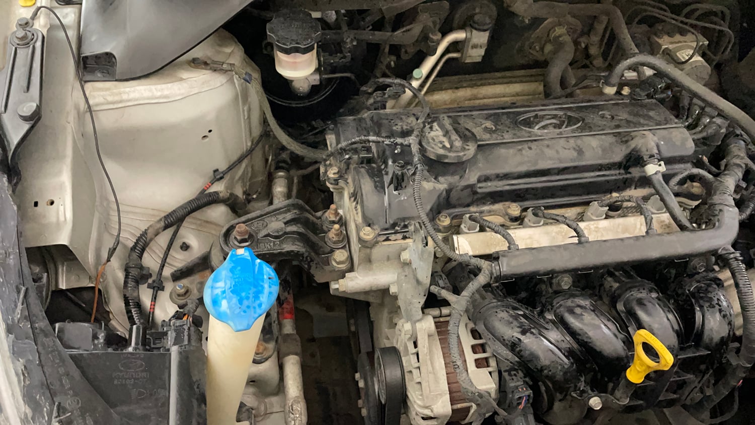 Used 2017 Hyundai Elite i20 Asta 1.2 Petrol Manual engine ENGINE RIGHT SIDE VIEW