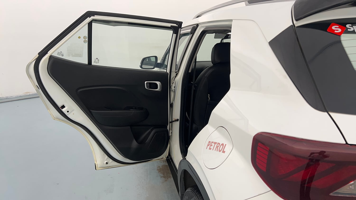 Used 2019 Hyundai Venue SX Plus 1.0 Turbo DCT Petrol Automatic interior LEFT REAR DOOR OPEN VIEW