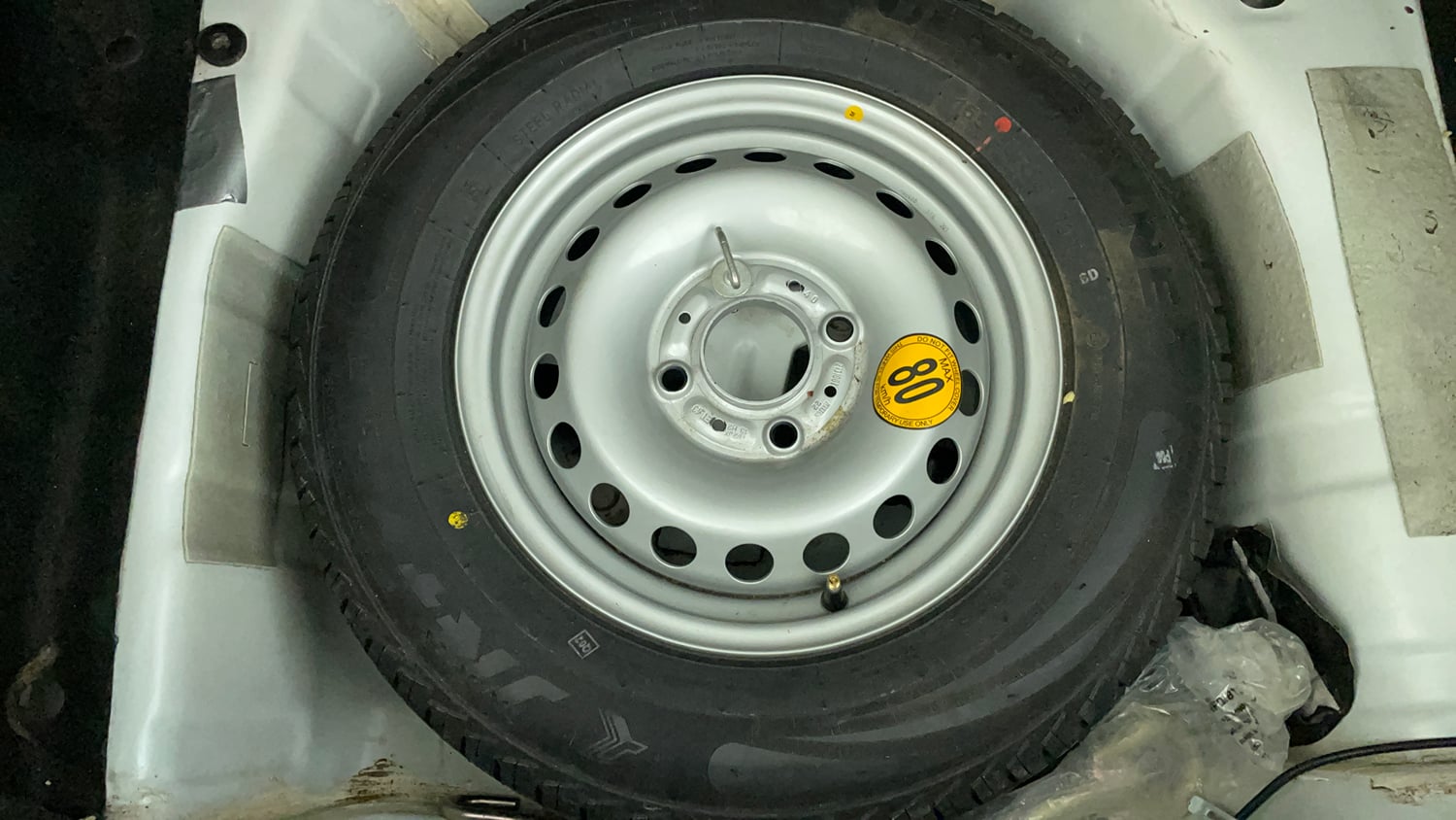 Used 2023 Tata Tiago XT (O) Petrol Manual tyres SPARE TYRE VIEW
