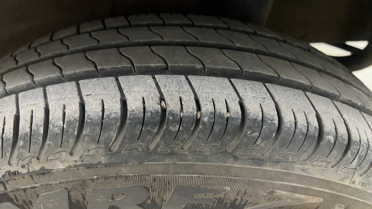 Used 2023 Maruti Suzuki Wagon R ZXI 1.2 Petrol Manual tyres LEFT REAR TYRE TREAD VIEW