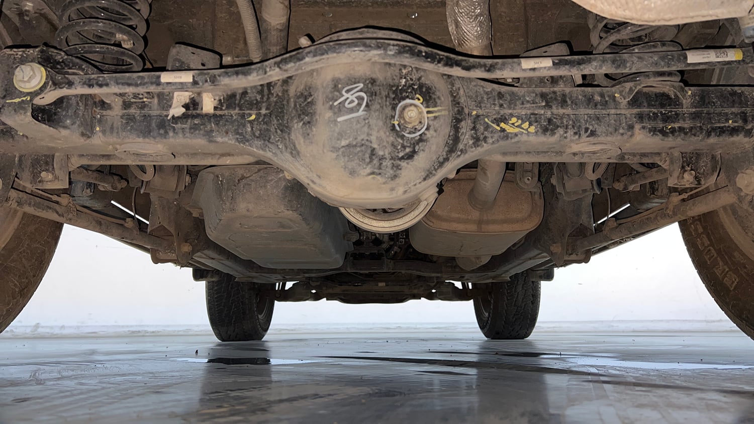 Used 2024 Mahindra Thar LX Hard Top Diesel MT RWD Diesel Manual extra REAR UNDERBODY VIEW (TAKEN FROM REAR)