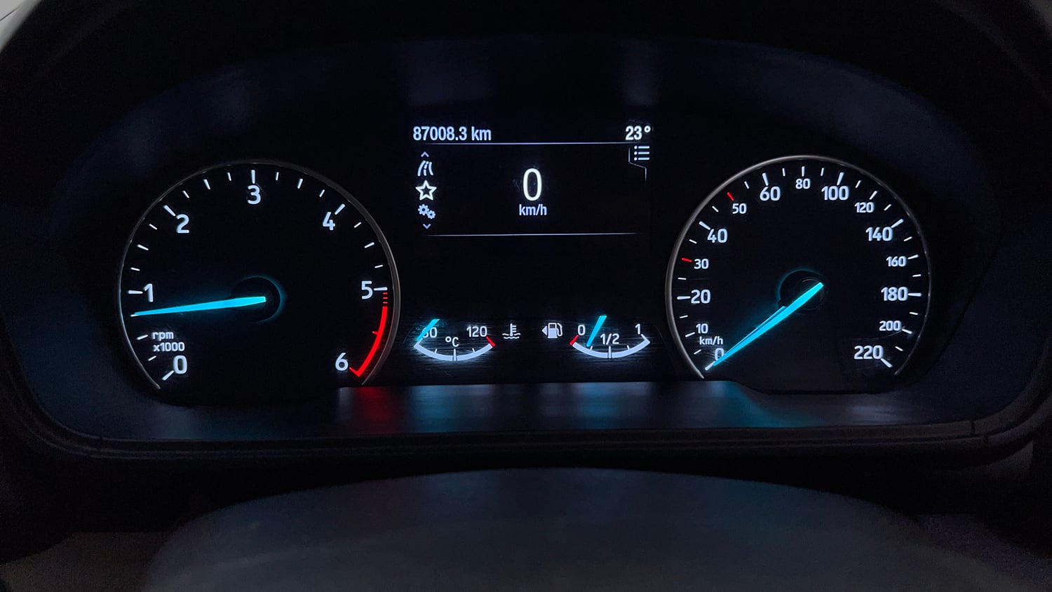 Used 2021 Ford EcoSport Titanium 1.5L TDCi Diesel Manual interior CLUSTERMETER VIEW