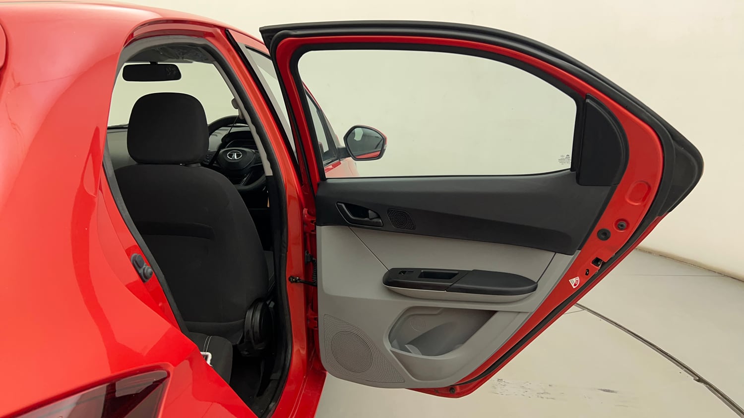 Used 2021 Tata Tiago XZ Petrol Manual interior RIGHT REAR DOOR OPEN VIEW