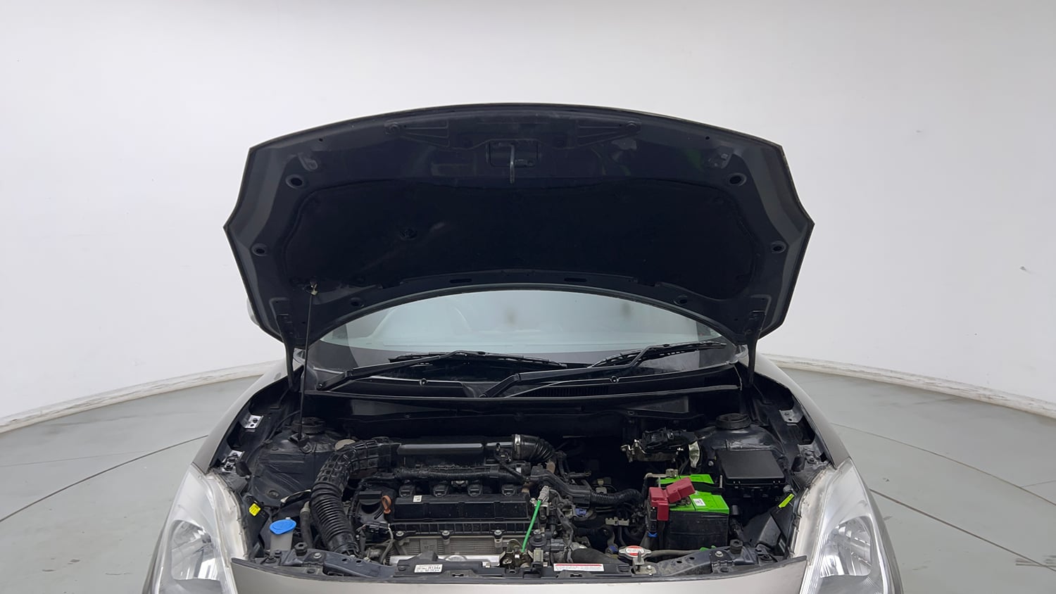 Used 2023 Maruti Suzuki Swift LXi Petrol Manual engine ENGINE & BONNET OPEN FRONT VIEW
