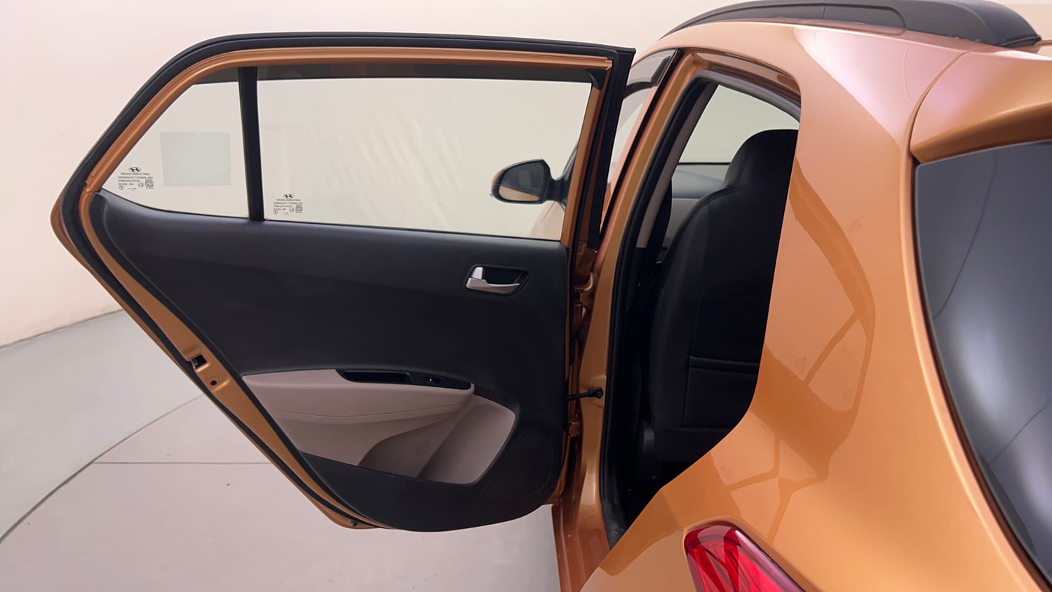Used 2016 Hyundai Grand i10 Sportz 1.2 Kappa VTVT Petrol Manual interior LEFT REAR DOOR OPEN VIEW