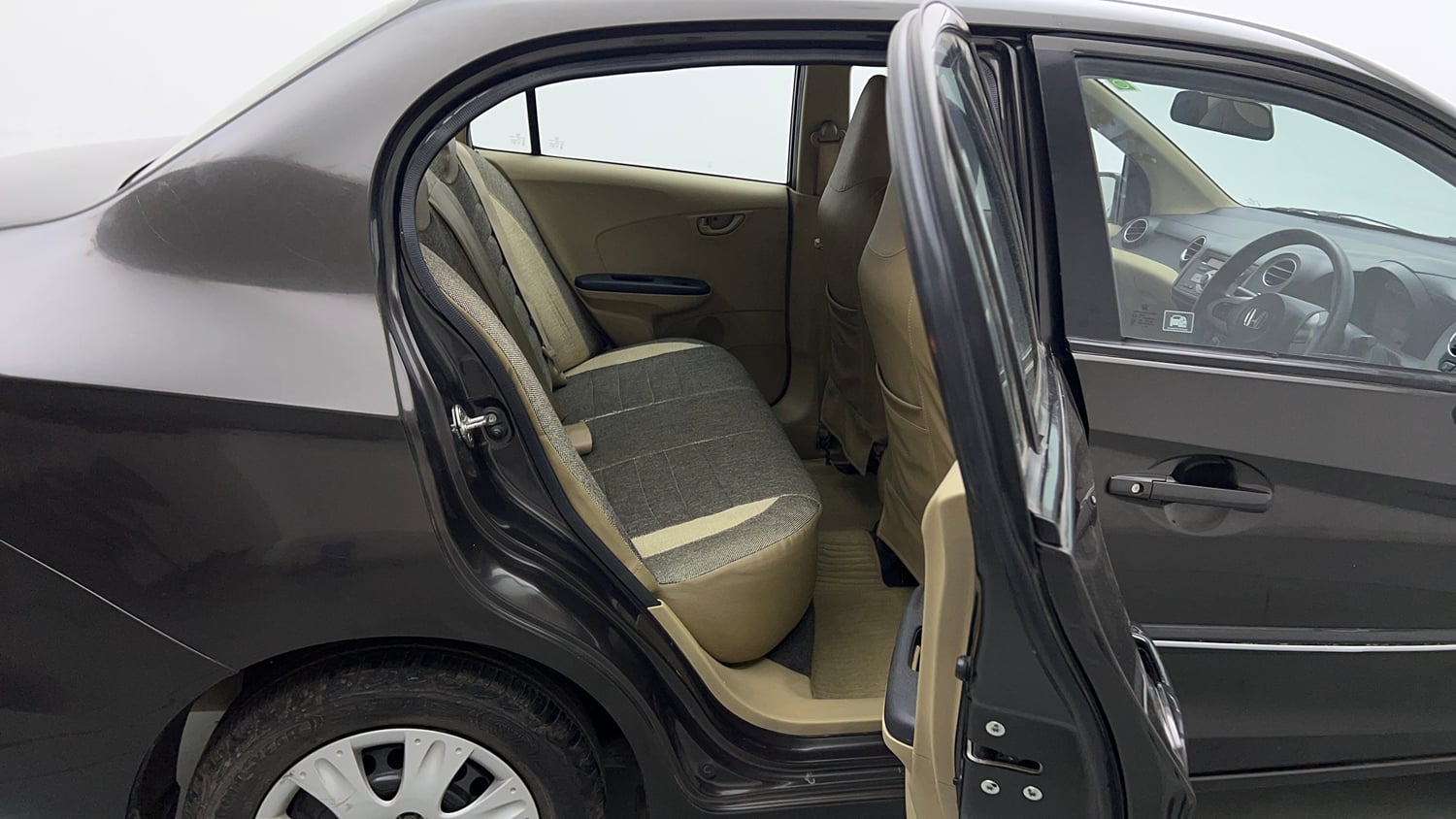 Used 2016 Honda Amaze 1.2 S AT i-VTEC Petrol Automatic interior RIGHT SIDE REAR DOOR CABIN VIEW