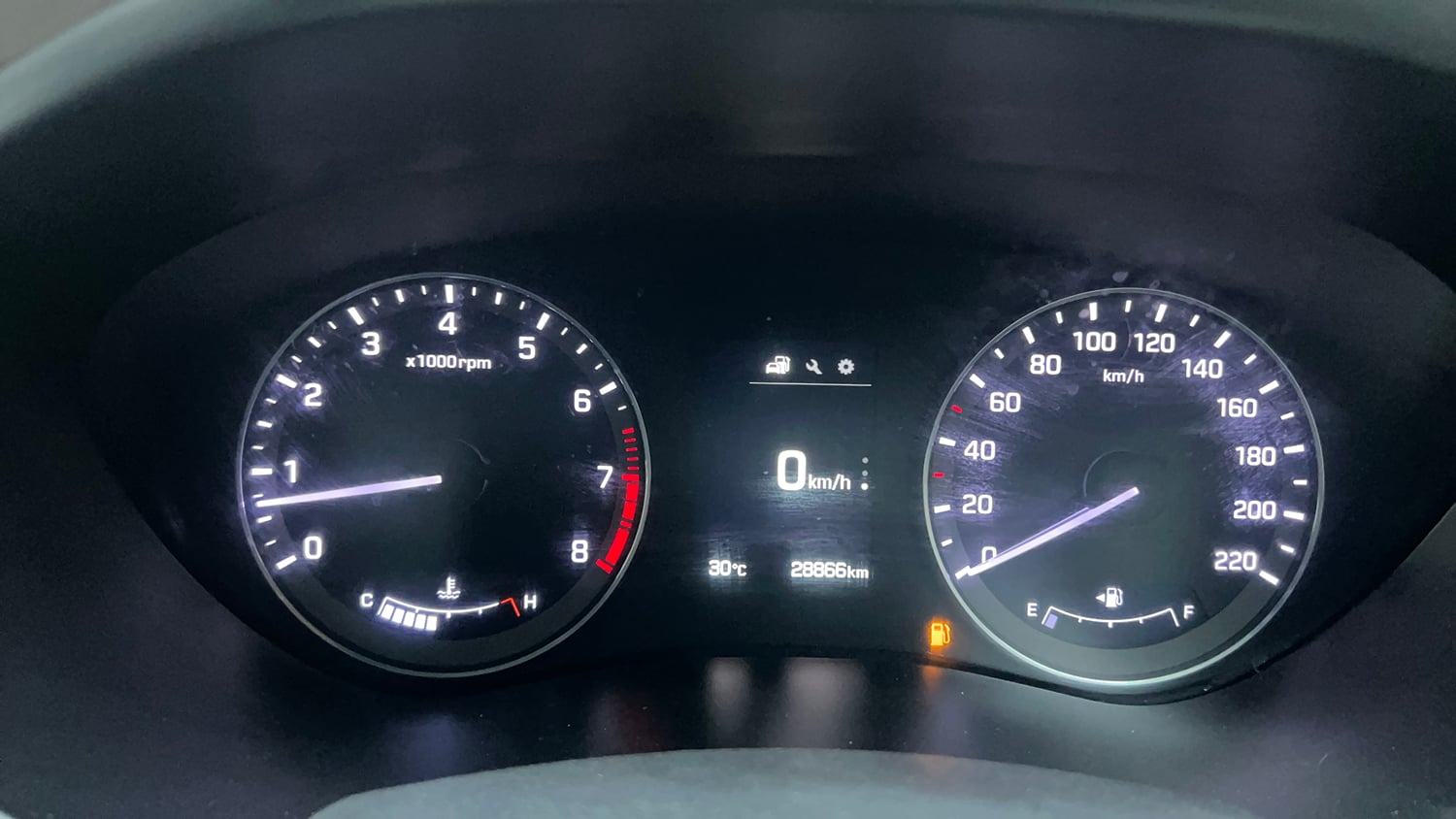 Used 2017 Hyundai Elite i20 Asta 1.2 (O) Petrol Manual interior CLUSTERMETER VIEW