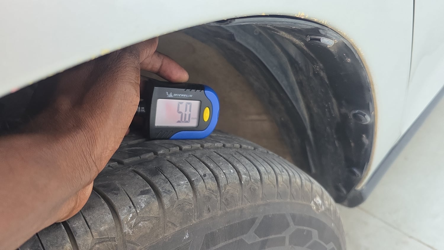 Used 2023 Maruti Suzuki S-Presso VXi Plus (O) AMT Petrol Automatic tyres LEFT FRONT TYRE TREAD VIEW